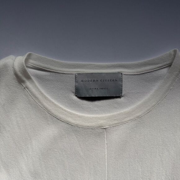 Modern Citizen White Jude Cropped Tie-Front Top Size X-Small NWOT - Picture 3 of 7